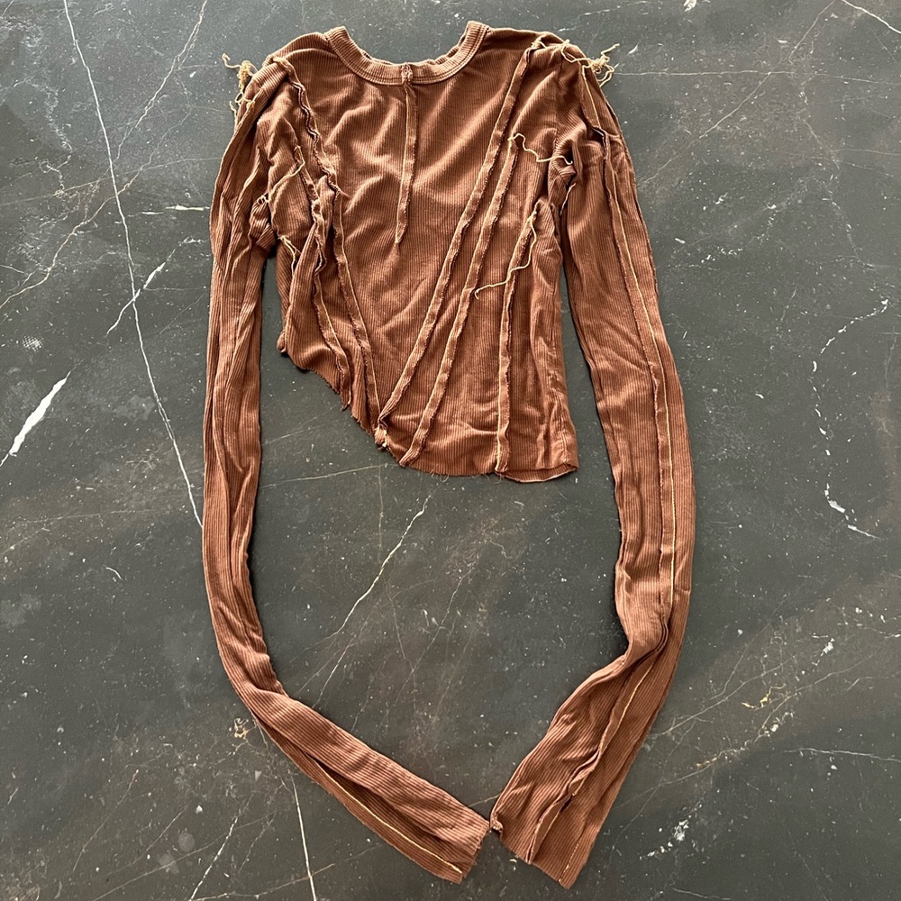 SAMI MIRO VINTAGE ASYMMETRIC LONG SLEEVE SHIRT